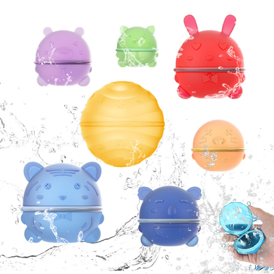 Ballons d'eau réutilisables Bombes d'eau rechargeables Ballons d'eau en silicone doux Remplissage rapide et auto-collant