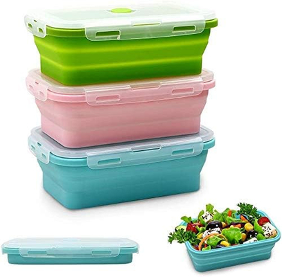 Un bon prix. Boîtes à snacks en silicone pour les enfants, étanches au micro-ondes, petites boîtes à déjeuner avec couvercle pour les tout-petits en ligne