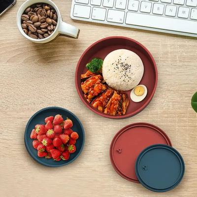 Un bon prix. Compartiments réutilisables de silicone de boîte insipide portative à casse-croûte 5 en ligne