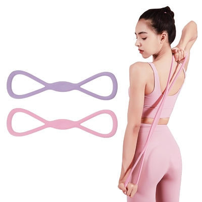 Un bon prix. Silicone Figure 8 Gym Exercice de corde en caoutchouc Équipement d'exercice pour le yoga de physiothérapie en ligne