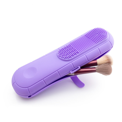 Un bon prix. Bourse cosmétique de silicone insipide durable, silicone insipide de support de brosse de maquillage en ligne