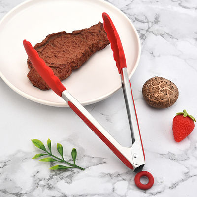 Un bon prix. Des pinces de cuisine en silicone avec des pointeurs en silicone Ensemble de 3 pinces résistantes à la chaleur Outils pour servir de la nourriture 7 pouces 9 pouces 12 pouces en ligne