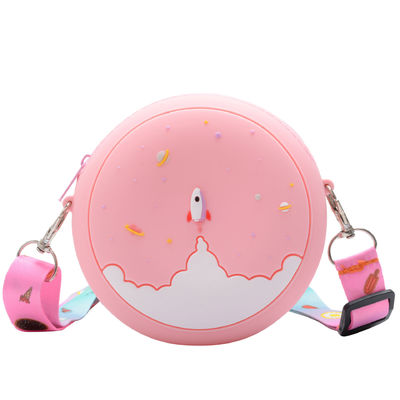 Un bon prix. Sac à main à clé en silicone Sac à main à clé en silicone Cute Rainbow Butterfly Tray Changing Bag Makeup Bag Wallet Poche Case Avec Fermeture à glissière Lanyard Sac à main online