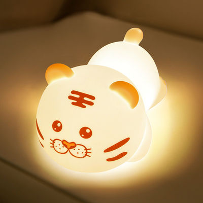 Un bon prix. Cute Tiger Silicone Lumière de nuit LED Nouveauté Lampe de 3 niveaux Dimmable Lumière de nuit de chambre d'enfant USB Rechargeable Timing Lumière de sommeil en ligne