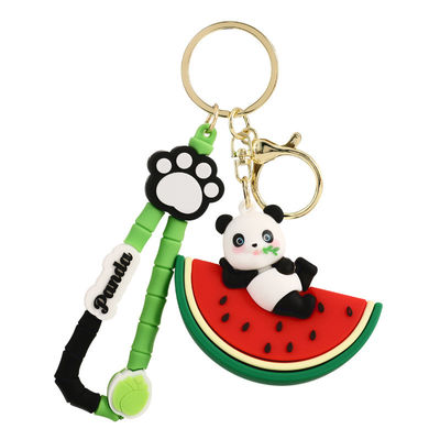 Un bon prix. Lady Girl Cute Soft Panda Keychain Charms Cadeau Animal Voiture porte-clés Pendentif en ligne