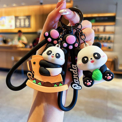 Un bon prix. 30g Légère Cute Cartoon Panda porte-clés Pendentif pour les sacs à main des enfants Cadeaux de Noël en ligne