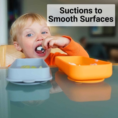 Un bon prix. Les plats et les cuvettes durables étanches d'aspiration, bébé inoffensif de silicone roule aspiration en ligne