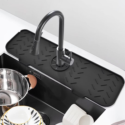 Garde étanche pratique Silicone Faucet Splash Mat Harmless de cuisine