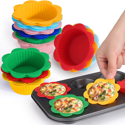 Un bon prix. Étain réutilisable multicolore de gâteau de silicone, revêtements durables de silicone pour les plateaux de cuisson en ligne
