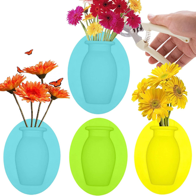 Un bon prix. Biens non-toxiques de Multiscene de silicone de vase collant réutilisable à fenêtre en ligne