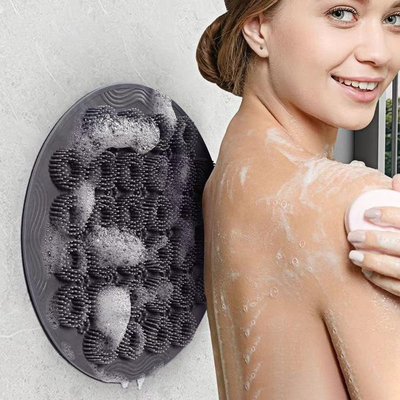 Un bon prix. Le massage de Bath d'épurateur de silicone capitonnent lavable non-toxique pour le corps en ligne