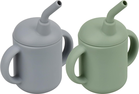 Un bon prix. Silicone Straw Cup With Handles Lightweight de bébé incassable en ligne