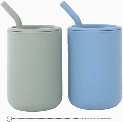 Tasse libre durable de Sippy de silicone de BPA, tasses étanches de formation de silicone