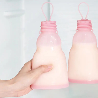 Un bon prix. Sacs portatifs de lait maternel de silicone, récipients d'entreposage lavables de lait maternel de silicone en ligne