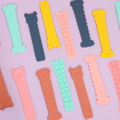 Le silicone lavable inoffensif de bébé de silicone joue pratique non-toxique