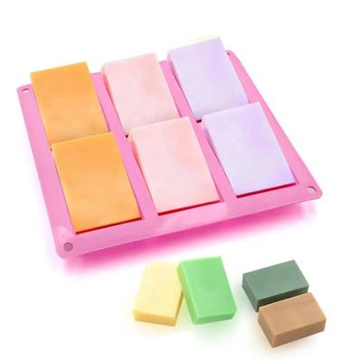 Pratique flexible de silicone de cuisine de produit de moule rectangulaire de savon