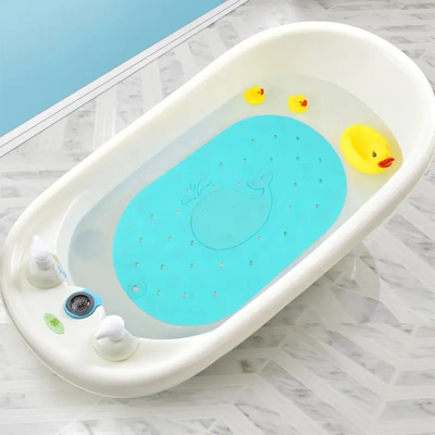 Douche Mat Thickened Waterproof Sturdy de silicone de salle de bains de LFGB