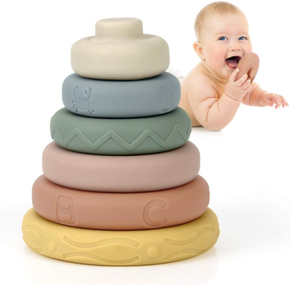 Un bon prix. Jouets sensoriels éducatifs durables multicolores, jouets multifonctionnels de mastication de bébé en ligne