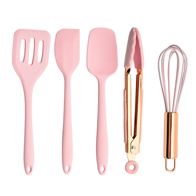 Ensemble d'outils de cuisine en silicone 5pcs Ensemble de spatule en silicone antiadhésif Durable
