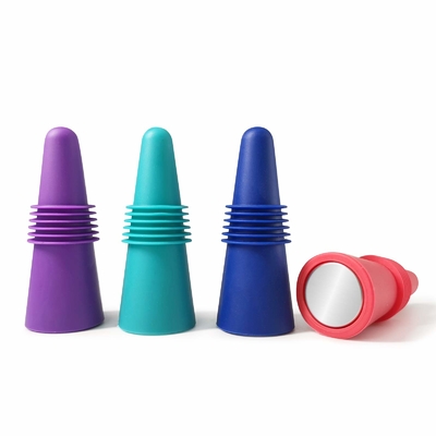 Fermetures de bouteilles de vin réutilisables Fermetures de bouteilles de boissons en silicone