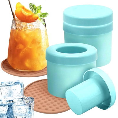 Un bon prix. Cylindre Silicone moule de glace de cube de glace décompresser de la grille de glace de presse de type Mini Ice Maker Cup en ligne