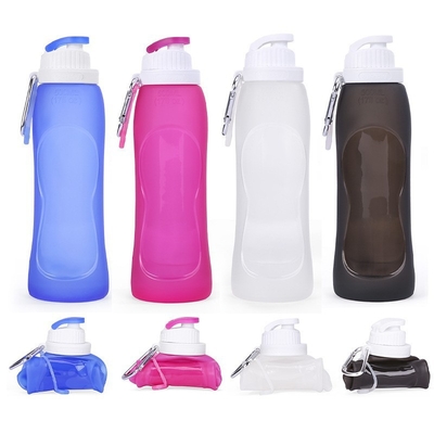 Un bon prix. Bouteille d'eau pliable, bouteille d'eau pliable pour les voyages et bouteille d'eau pliable avec pinceau pour sac à dos, portable en ligne