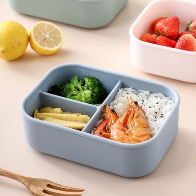 Un bon prix. Boîte de silicone pour enfants, tout-petits et adultes - Micro-ondes, lave-vaisselle, congélateur et coffre-fort - Déjeuner, collation en ligne