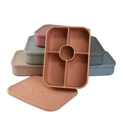 Un bon prix. Récipient de déjeuner en silicone avec couvercle étanche, boîte à micro-ondes en silicone en ligne