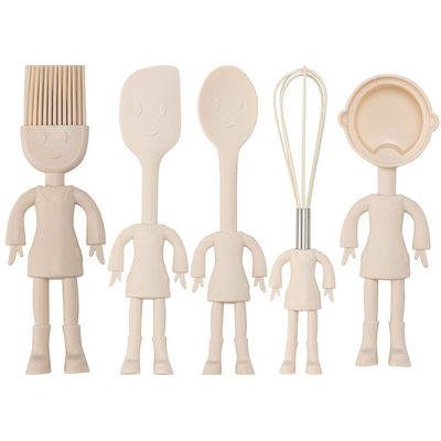Un bon prix. Ensemble de cinq ustensiles de cuisine en silicone MINI Ensemble d'outils de cuisine en silicone en ligne