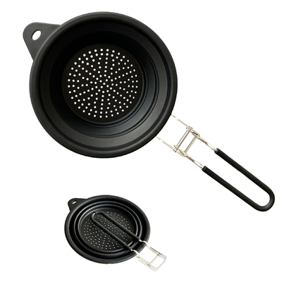 Un bon prix. Colander pliable en silicone sans BPA avec poignée Nouveaux produits de la cuisine Essentiels Filtreur Draineur Parfait pour le drainage des fruits en ligne