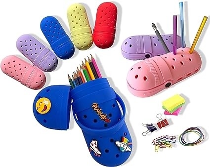 Un bon prix. Porteur de boîte à crayons en silicone de bricolage flexible facile à nettoyer imperméable à l'eau fournitures scolaires étudiantes en ligne