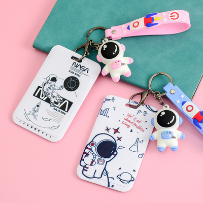 Un bon prix. Porteur de carte en silicone verticale avec la corde de col du lanyard Carte d'identité lourde carte de visite fournitures de bureau en ligne