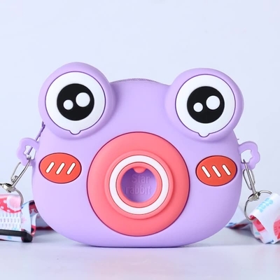 Un bon prix. Cute grenouille crayon de silicone boîte de fournitures scolaires crayon boîte pour les enfants sac de maquillage sac d'épaule pour cadeau d'anniversaire de Noël en ligne