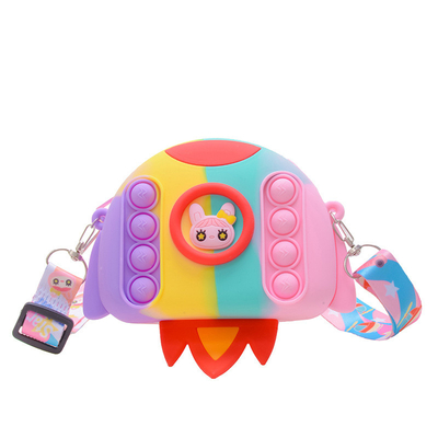 Un bon prix. Rocket Cartoon Pop sac à main crayon Casse Crossbody sac à main sac à main portefeuille sac de maquillage sac de rangement conteneur cadeau de Noël pour enfants en ligne