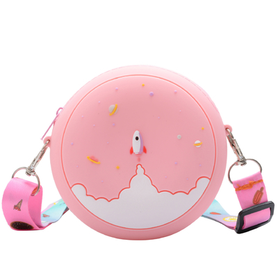 Un bon prix. Sac à main à clé en silicone Sac à main à clé en silicone Cute Rainbow Butterfly Tray Changing Bag Makeup Bag Wallet Poche Case Avec Fermeture à glissière Lanyard Sac à main en ligne