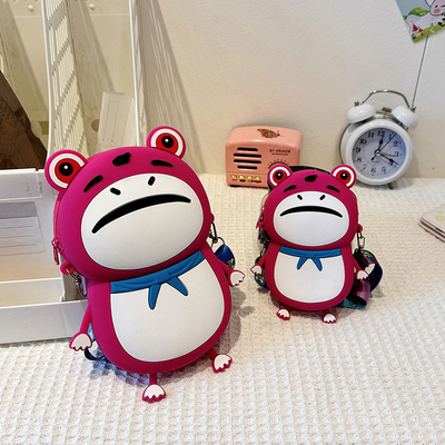 Un bon prix. La grenouille personnalisée porte crayon en silicone sac à main pour enfants sac à main pop sac à main scolaire fournitures cadeaux d'anniversaire en ligne