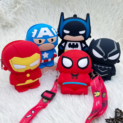 Un bon prix. Superman Sac à monnaie en silicone Pour les crayons Sac à épaule crossbody Pour les garçons Sac à main Pop Sac à main Cadeau d'anniversaire de Noël Portefeuille de monnaie en ligne
