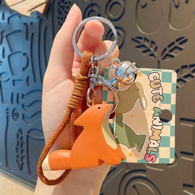 Un bon prix. Cute Kawaii anime porte-clés en silicone doux porte-clés accessoires pour femmes filles sac à dos en ligne