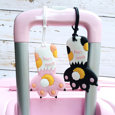 Un bon prix. Cute animal de silicone bagages étiquettes sac étiquette d'identité de voyage étiquettes étiquette pour les bagages valises sacs accessoires de voyage en ligne