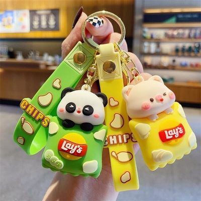 Des porte-clés personnalisés pour les filles, des enfants, un sac à dos en caoutchouc, un pendentif.