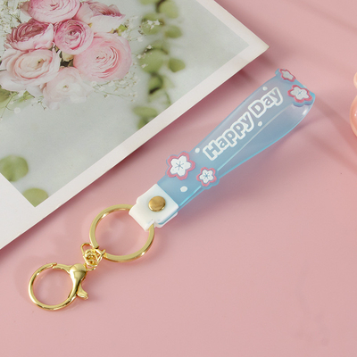 Des porte-clés en silicone luminescent personnalisé, des porte-clés de poignet, des porte-clés pour porte-clés ou portefeuilles