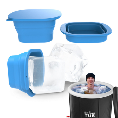 Un bon prix. Fabricant de blocs de glace en silicone de 2 kg pour la maison plus épais Grand plateau à glaçons réutilisable Athlètes accessoires de plongée à froid Fabricant de glace sans BPA en ligne