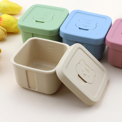 Un bon prix. Contenants de stockage de nourriture pour bébés en silicone, 4 oz Réutilisable petits contenants de collations Congélateur de stockage avec couvercles étanches Proof de fuite Pour les nourrissons Les enfants Les bébés, le micro-ondes et le lave-vaisselle en ligne