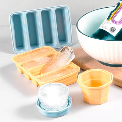 Plateaux à glaçons de 2 pièces, à libération facile 15 moules de glaçons en silicone flexibles avec couvercle amovible Plateaux à glaçons de congélateur réutilisables empilés pour le whisky, les aliments pour bébés, sans BPA