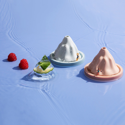 Retournez l'image pour zoomer dans les moules de glaçons, Cocktail Ice Cube Tray, Silicone Ice Mountain en forme de glace Moules de neige Mould