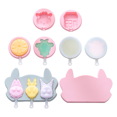 Les moules de glaçons en silicone, les moules de mini-glaçons pour enfants Les formes mignonnes du bébé Les moules de glaçons en silicone sans BPA Moule de crème glacée réutilisable Fabricant de glaçons maison