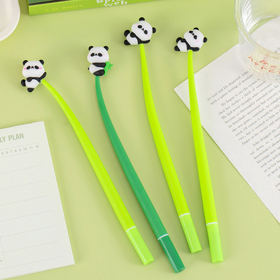 10pcs stylo panda doux stylos de gel mignons stylo kawaii dessin animé animal stylo panda stylo 0.5mm noir stylo à l'encre en gel nouveauté stylo squishy stylo signature stylo écriture amusant stylo pour enfants cadeaux d'étudiant
