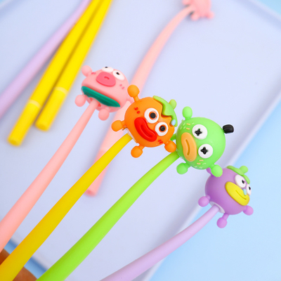 Cute Nouveauté Gel Encrier Des Plombs Cartoon Animal 0,5 mm Encrier Noir Plombs en vrac Pour Les Enfants fournitures de bureau et d'école Cadeau de fête de Noël