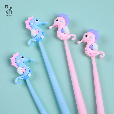 Un bon prix. Cute dessin animé Blue Gel stylos d'encre Des dessins animés stylos d'écriture 0,5 mm styles assortis stylos Papeterie Pour l'école Bureau à la maison Étudiant enfants cadeau d'anniversaire en ligne