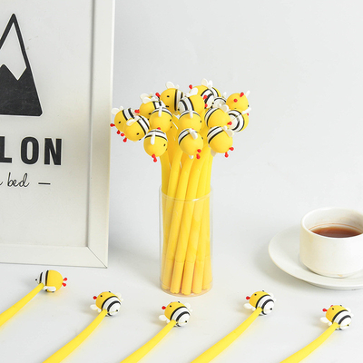 Un bon prix. Plume de gel d'abeille, 28 pièces Cute Cartoon Plume d'abeille Pour les enfants, 0,5 mm en vrac Plume de roller noir Pour anniversaire Prix cadeau Étudiant cadeau Nouveauté fournitures scolaires Décoration de fête en ligne
